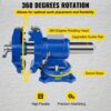VEVOR Multifunktions Schraubstock 152 mm Tischschraubstock Vielseitige Schwenkbasis – Bild 5