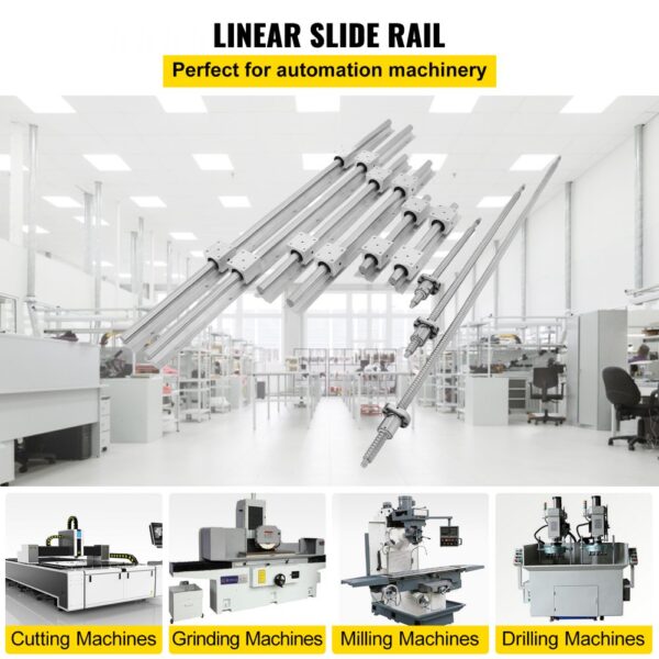 VEVOR Linearschiene SBR20, Linearlager-Gleitset 300, 600,1000 mm Lineare Schienen – Bild 2 VEVOR Linearschiene SBR20, Linearlager-Gleitset 300, 600,1000 mm Lineare Schienen – Bild 2