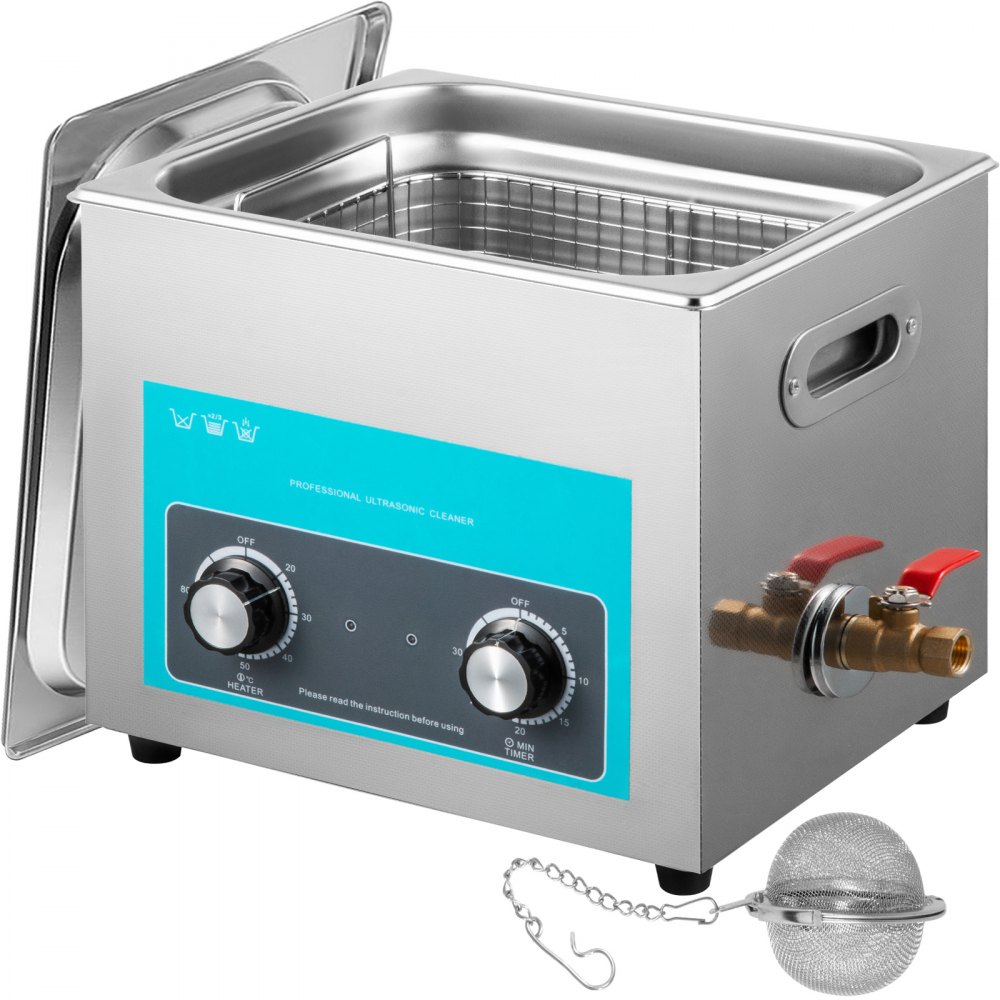 VEVOR Knob Control Ultrasonic Ultraschallreiniger 10L, Ultraschall Reinigungsgerät