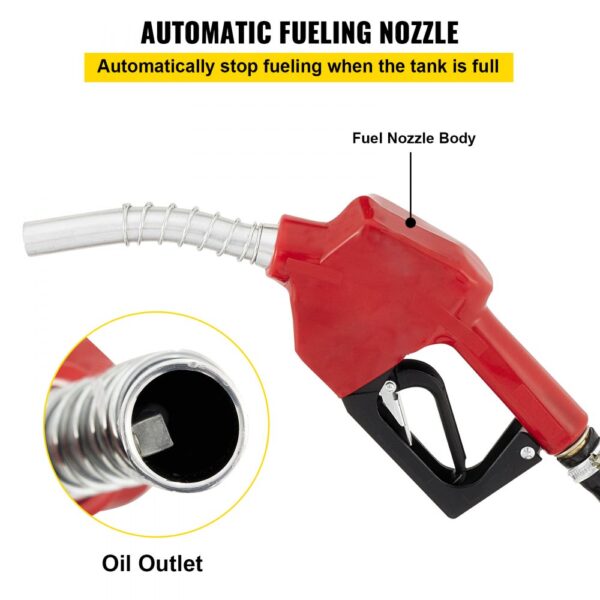 VEVOR Dieselpumpe Heizölpumpe 40L, 155W Selbstansaugende Ölpumpe, 20 kg Diesel Kraftstoff-Umfüllpumpe – Bild 4