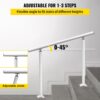 VEVOR Treppengeländer 3 Fuß außen Geländeraus Aluminium, 0-60 Grad – Bild 3