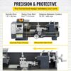 VEVOR 1100 Watt Mini Metall Drehmaschine 8X16 Zoll für Metall Bank Drehmaschine Präzision Paralleldrehmaschine – Bild 5