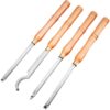 VEVOR Stechbeitel Set Wellendurchmesser 12 mm, Stemmeisen Holz 4-Teilig, Stechbeitel mit Holzgriff