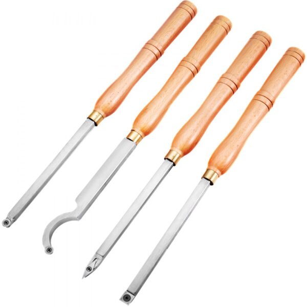 VEVOR Stechbeitel Set Wellendurchmesser 12 mm, Stemmeisen Holz 4-Teilig, Stechbeitel mit Holzgriff