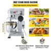 VEVOR Küchenmaschine Scheffler 1100W Knetmaschine, Teigmaschine,3 Geschwindigkeiten, Inklusive – Bild 3 VEVOR Küchenmaschine Scheffler 1100W Knetmaschine, Teigmaschine,3 Geschwindigkeiten, Inklusive – Bild 3