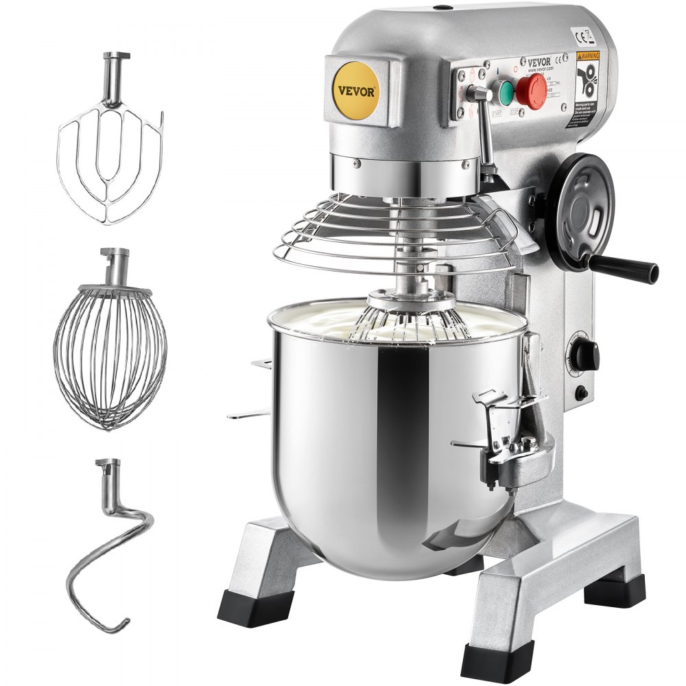 VEVOR Küchenmaschine Scheffler 1100W Knetmaschine, Teigmaschine,3 Geschwindigkeiten, Inklusive