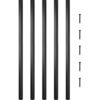 VEVOR 101 Stk. Balusters Aluminium Geländerstäbe 66x1,9 cm(LxB) Deck-Baluster pulverbeschichtet