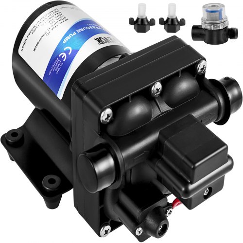 VEVOR 12 V Hochdruck-Membrane Wasserpumpe, 3 GPM Hochdruckmembran Wasserpumpe aus Polypropylen, für Wohnwagen