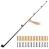 VEVOR 4x Retro Wasserrohr Handlauf 396cm Industrieller Geländer Schutzbügel ​Kohlenstoffstahl Matt 5x