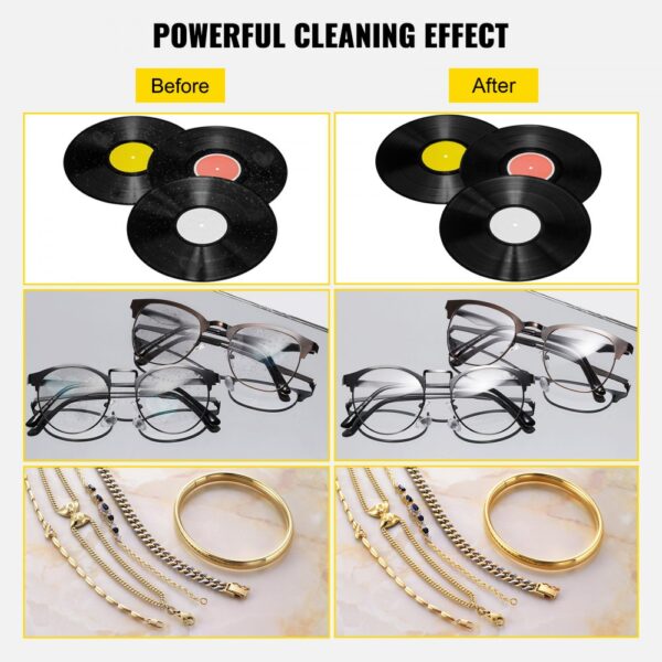 VEVOR 6 L digitaler Ultraschall Schallplatten Reinigungsgerät Edelstahl – Bild 4