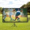 VEVOR 16:9 Beamer Leinwand Stativ 4K HD Rolloleinwand 160 Grad Betrachtungswinkel Projektionsleinwand – Bild 3