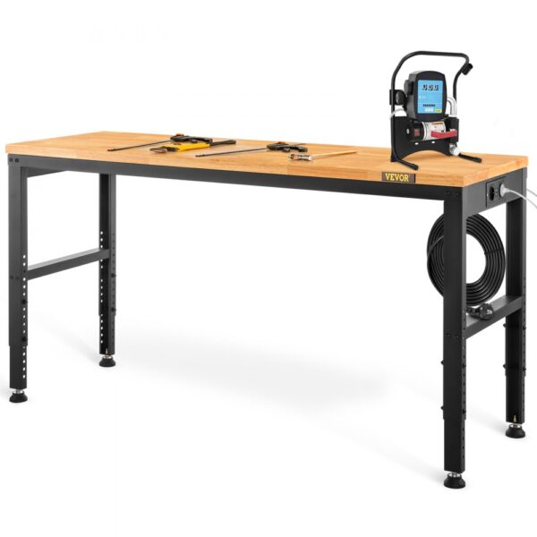VEVOR Höhenverstellbare Werkbank 135 x 46 x 72, 97 cm Spanntisch, 900 kg Gewichtskapazität Arbeitstisch