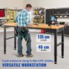 VEVOR Höhenverstellbare Werkbank 135 x 46 x 72, 97 cm Spanntisch, 900 kg Gewichtskapazität Arbeitstisch – Bild 2