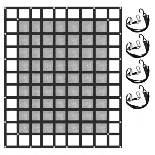 VEVOR Ladungsnetz mit Maschenware, 2,44 m x 2,04 m Ladungsnetz für die Ladefläche von Pickups