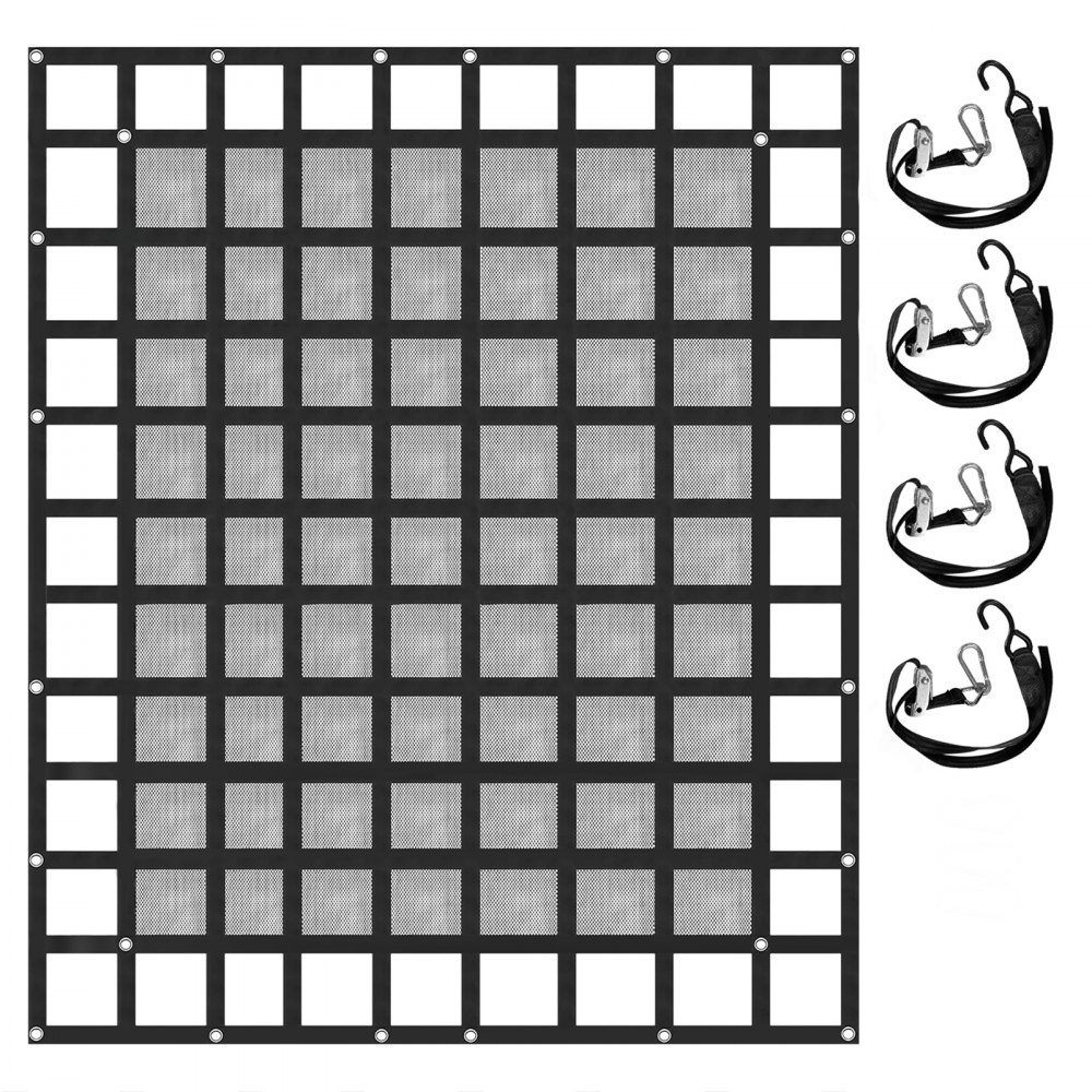 VEVOR Ladungsnetz mit Maschenware, 2,44 m x 2,04 m Ladungsnetz für die Ladefläche von Pickups
