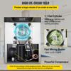 VEVOR kommerzielle Eismaschine Eiscrememaschine 16-20 L/H Eiscreme, für Snackbar, Restaurant Silber – Bild 3 VEVOR kommerzielle Eismaschine Eiscrememaschine 16-20 L/H Eiscreme, für Snackbar, Restaurant Silber – Bild 3