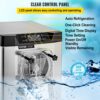VEVOR kommerzielle Eismaschine Eiscrememaschine 16-20 L/H Eiscreme, für Snackbar, Restaurant Silber – Bild 5 VEVOR kommerzielle Eismaschine Eiscrememaschine 16-20 L/H Eiscreme, für Snackbar, Restaurant Silber – Bild 5