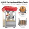 VEVOR Popcornmaschine Popcornautomat Popcorngerät 850 W, 8 oz Kessel für 48 Tassen pro Ladung – Bild 4