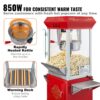 VEVOR Popcornmaschine Popcornautomat Popcorngerät mit Wagen 850 W 8 oz Kessel für 48 Tassen pro Ladung – Bild 4