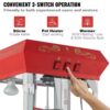 VEVOR Popcornmaschine Popcornautomat Popcorngerät mit Wagen 850 W 8 oz Kessel für 48 Tassen pro Ladung – Bild 5