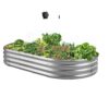 VEVOR Hochbeet Metall 1800x900x290 mm, Pflanzbeet, Pflanzkasten mit offenem Boden & abgerundeten Kanten