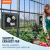 VEVOR Abluftventilator, 305 mm, 904 CFM, Wandlüfter mit variabler Geschwindigkeitsregelung zur Wandmontage – Bild 2