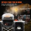 VEVOR Camping-Küchentisch, Aluminium-Kochstation mit 3 Schränken und Abnehmbarer Windschutzscheibe, Grill usw. – Bild 5