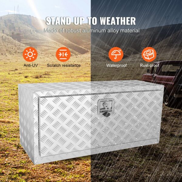 VEVOR Truckbox Werkzeugbox Anhängerbox Werkzeugkasten 914x430x460mm Pickup-Aufbewahrungsbox – Bild 4