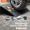 VEVOR 2xSchwellenrampe Vollgummi Türschwellenrampe Max. Tragfähigkeit bis zu 15Tonnen Bordsteinrampe – Bild 2