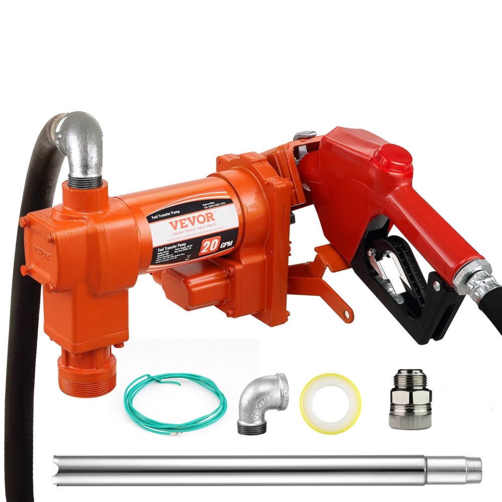 VEVOR Kraftstoffpumpe, 12 V DC, 20 GPM, 1/4 PS, Dieselpumpe mit automatischer Düse