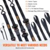 VEVOR 4er-Set Spanngurt 0,025 x 4,6 m Zurrgurt 998 kg Ratschenzurrgurt Polyester-Gurt Kohlenstoffstahl-Haken – Bild 5