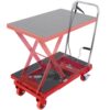 VEVOR Scherenhubtisch hydraulisch 230 kg Tragfähigkeit Hubtischwagen 220–720 mm Hubbereich Hubtisch Werkstatt