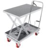 VEVOR Scherenhubtisch hydraulisch 230 kg Tragfähigkeit Hubtischwagen 220–720 mm Hubbereich Hubtisch Werkstatt