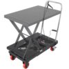 VEVOR Scherenhubtisch hydraulisch 230 kg Tragfähigkeit Hubtischwagen 220–720 mm Hubbereich Hubtisch Werkstatt