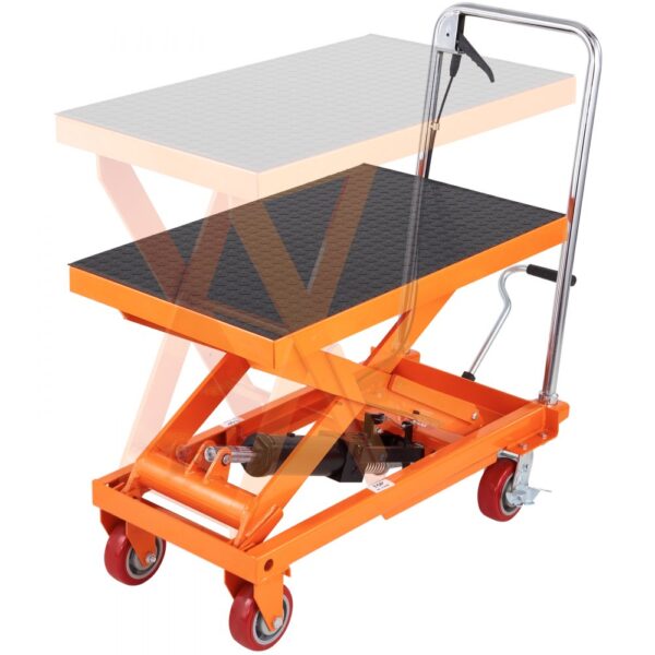 VEVOR Scherenhubtisch hydraulisch 500 kg Tragfähigkeit Hubtischwagen 285–900 mm Hubbereich Hubtisch Werkstatt