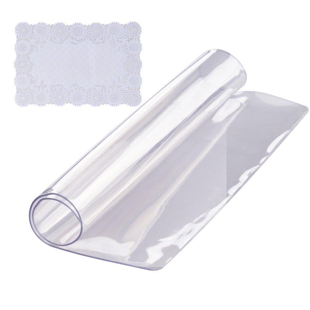 VEVOR Tischfolie Tischschutz Transparent 1,5 mm Dicke
