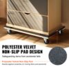 VEVOR Möbelwagen, 4 Räder, 2 Stück, 40,6 x 27,9 cm, 227,8 kg Kapazität – Bild 3