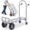 VEVOR 2-in-1 Sackkarre Klappbar 0,686kg Tragfähigkeit Transportkarre Aluminiumlegierung & Kohlenstoffstahl ⇋