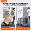 VEVOR 2-in-1 Sackkarre Klappbar 0,686kg Tragfähigkeit Transportkarre Aluminiumlegierung & Kohlenstoffstahl ⇋ – Bild 2