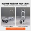 VEVOR 2-in-1 Sackkarre Klappbar 0,686kg Tragfähigkeit Transportkarre Aluminiumlegierung & Kohlenstoffstahl ⇋ – Bild 5