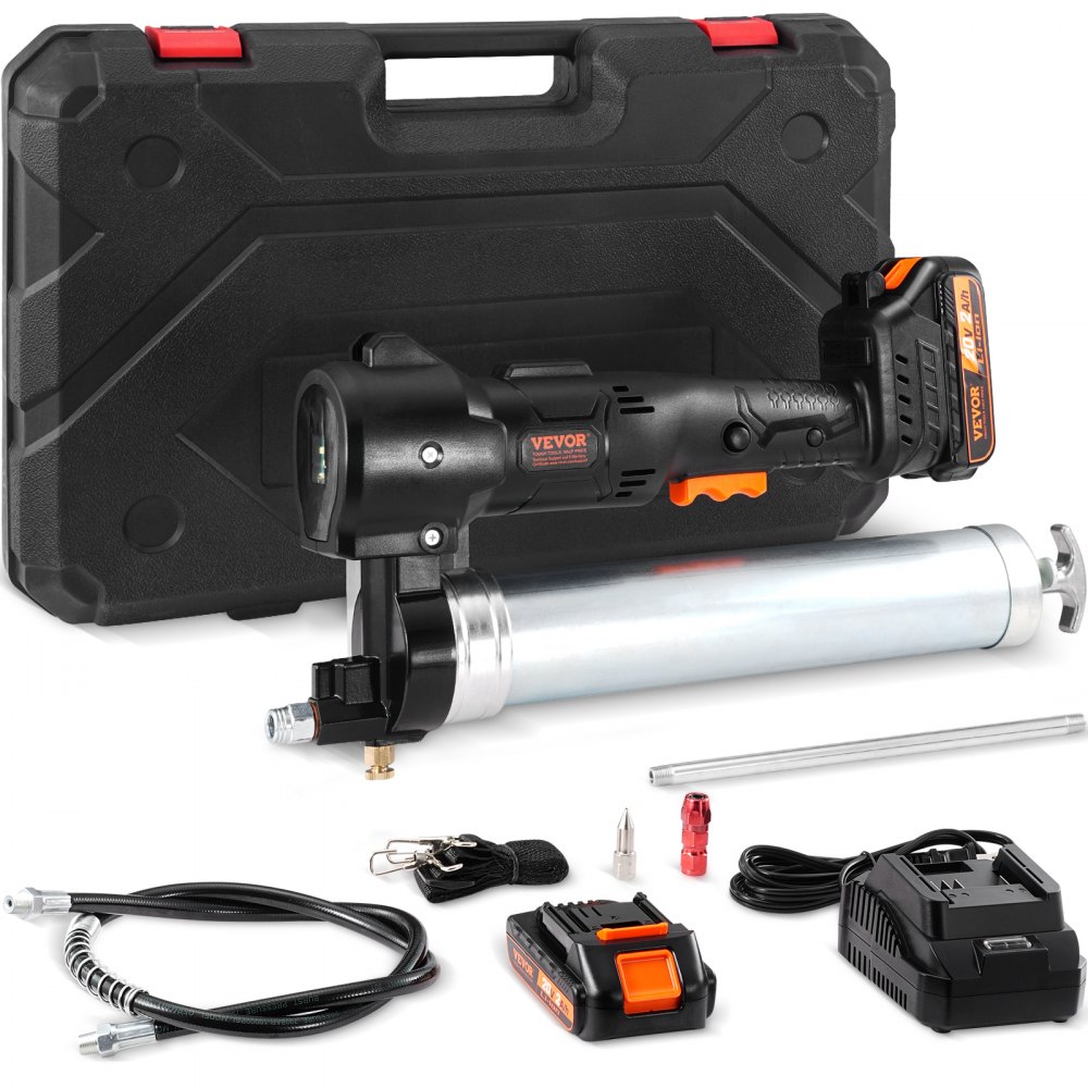 VEVOR 20V Akku Fettpresse 500g Schmierpresse 10.000PSI Arbeitsdruck Elektrische 125g/min Ölfördermenge